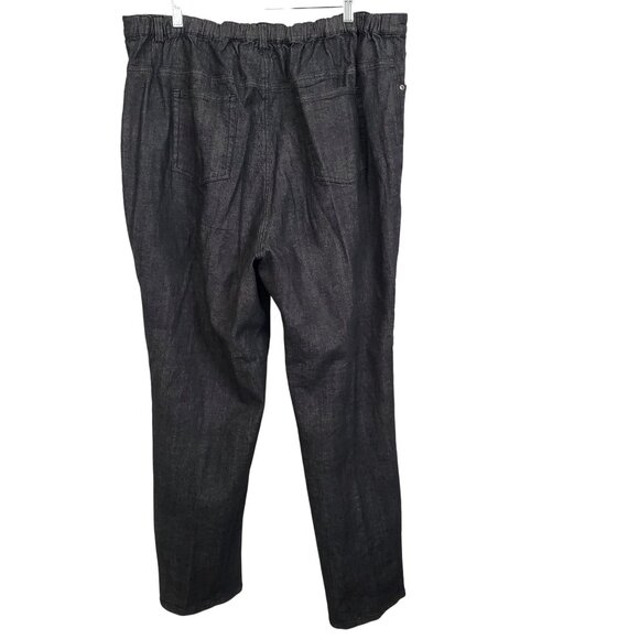 Quacker Factory 2X Jeans Denim Pearly Rhinestone Embellished Stretch Sparkle - Picture 3 of 10